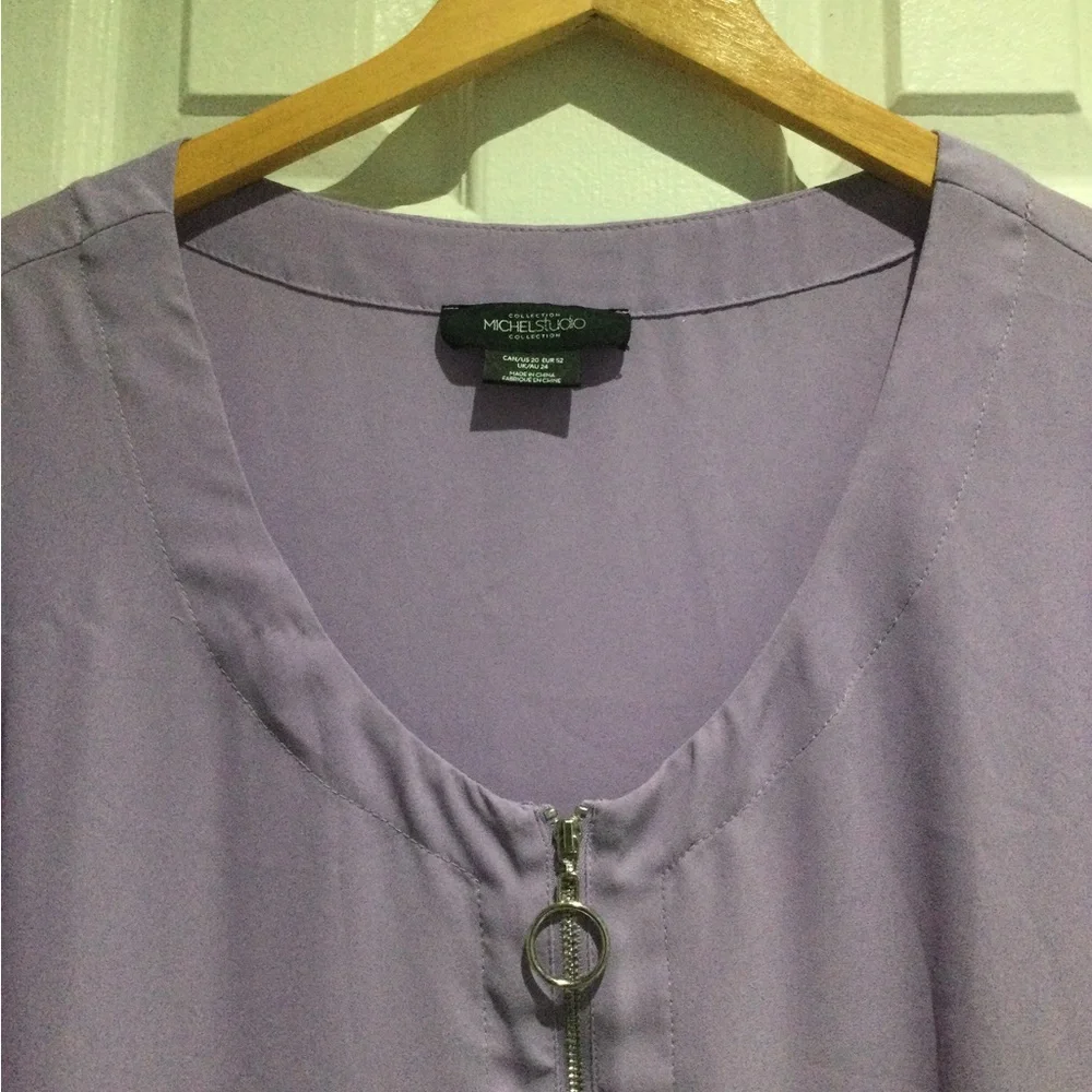Michel Studio Lavender Tunic Top - Picture 3 of 5